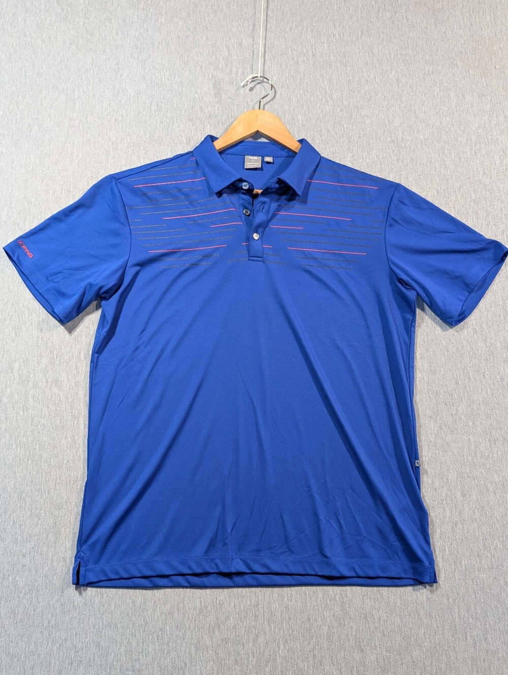 Ping Sensorcool Golf Polo Shirt Men's Large Blue